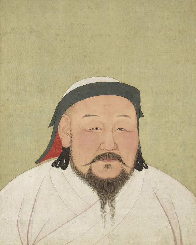 Posthumous Yuan court portrait of Kublai Khan